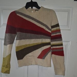 J. Crew Multicolor Abstract Women's Sweater